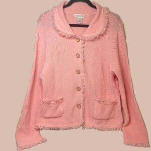 Soft Pink Knit Cardigan Washington💐